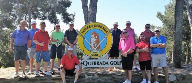 Carl Rodel and the Regulars Golf Society group at the Torrequebrada course.