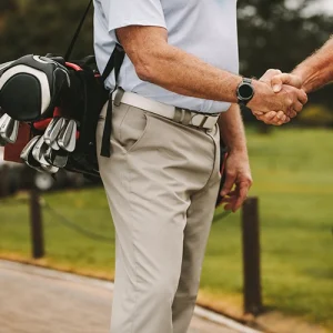 Golfer meet and greet service